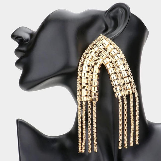 Statement arch earrings