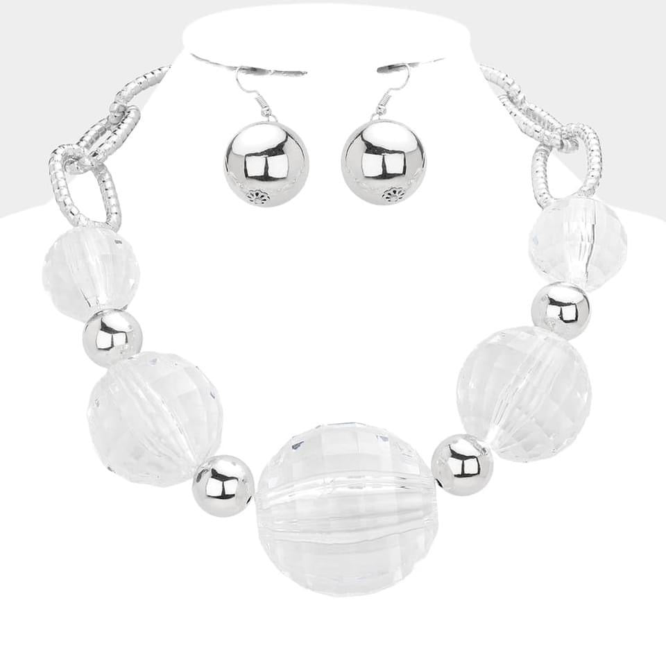 Lucite Necklace Set