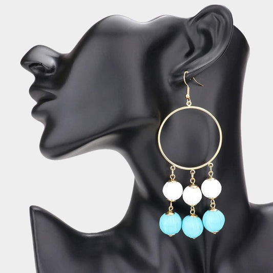 Statement Hoop and Drop Earrings