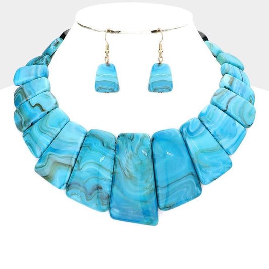 Turquoise Sea Necklace Set