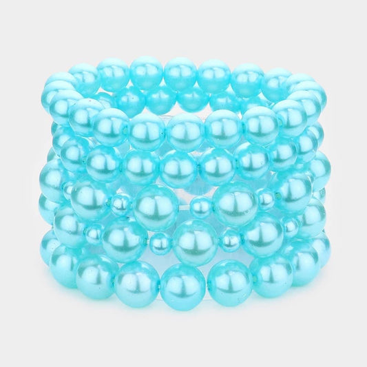 Turquoise Pearl Stack