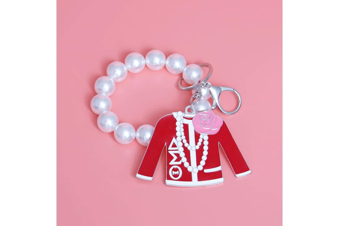 Delta Sigma Theta Sorority Bag Charm/ Keychain