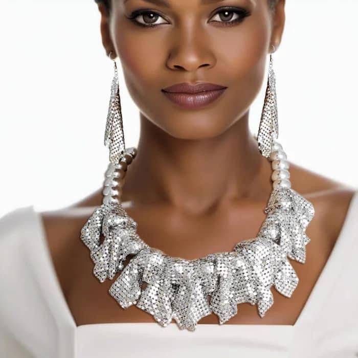 Zambia Statement Necklace Set