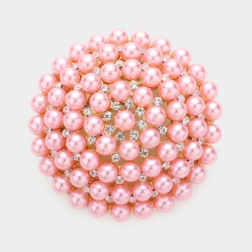 PINK PEARL BROOCH